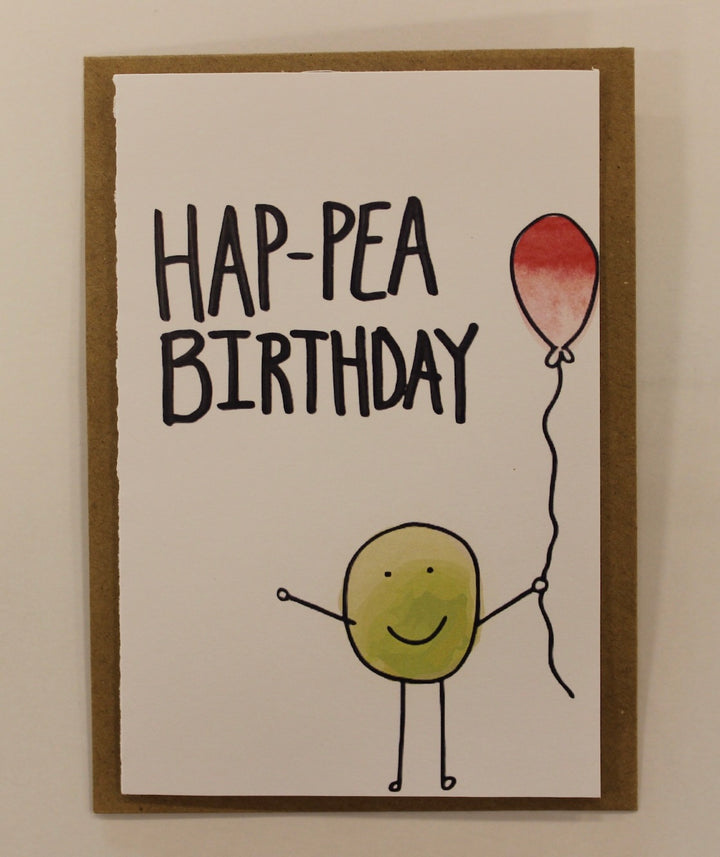 Hap-Pea Birthday Card