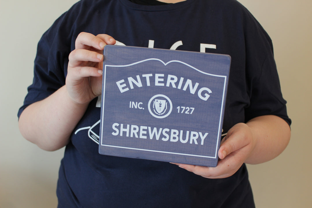 Square Handmade Wood Sign
